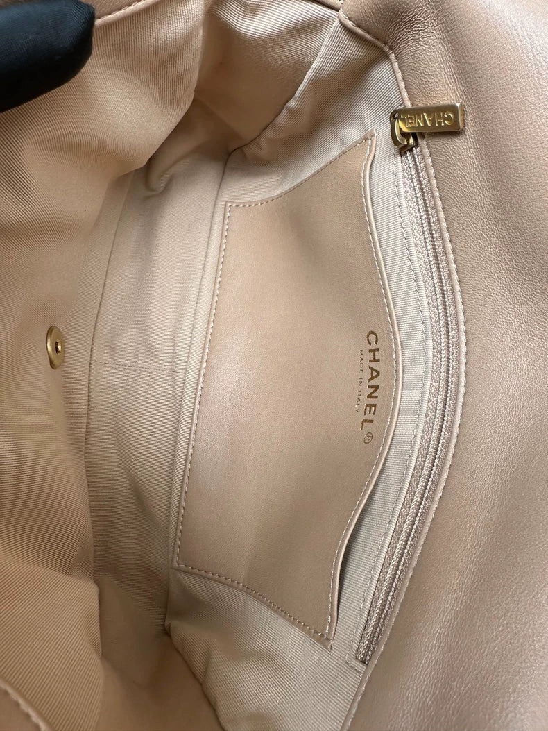 Chanel Caramel Gold Chain Shoulder Bag