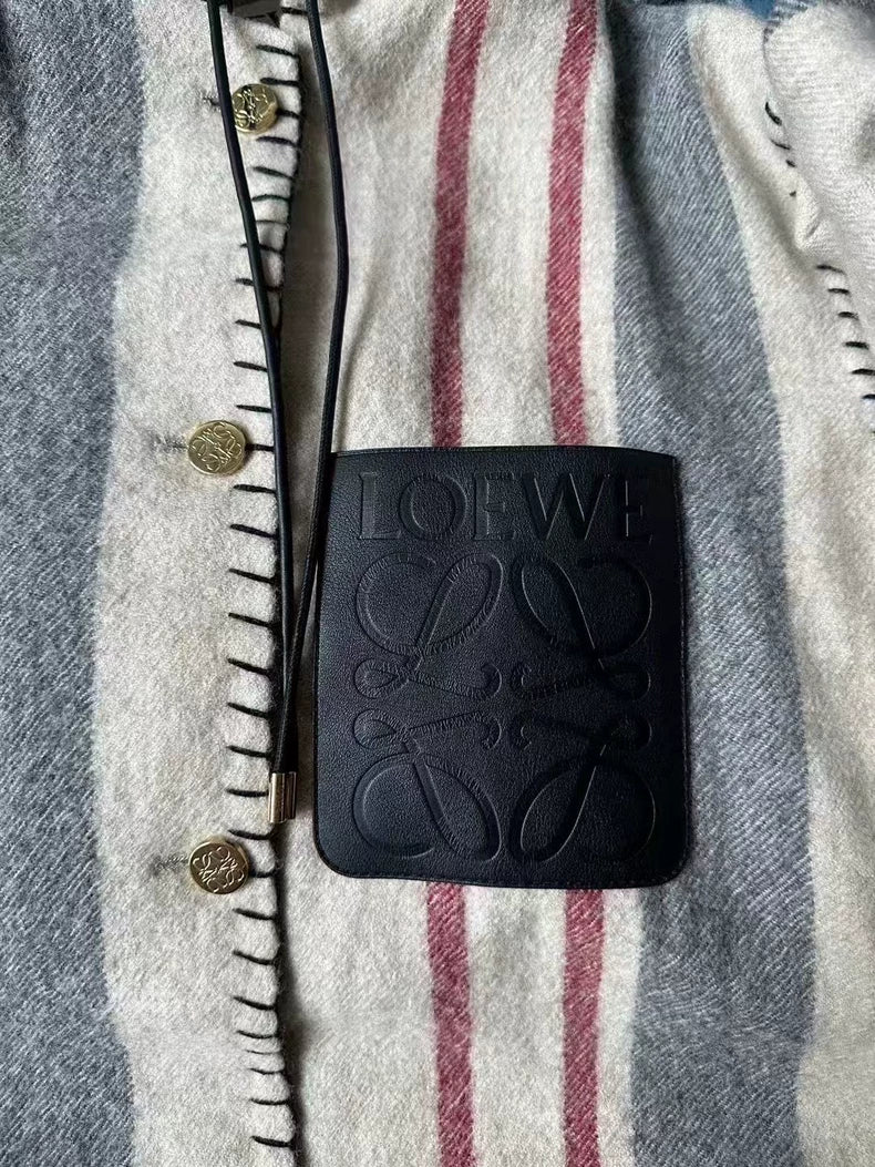 Loewe Wool Coat with Logo Patch