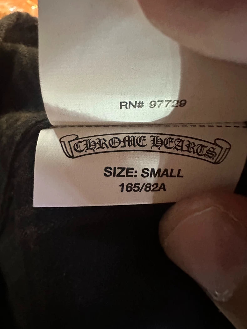 Chrome Hearts Plaid Silver Button Long Sleeve Shirt-yf