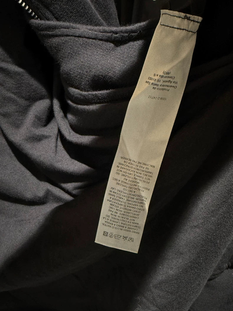 Rick Owens DRKSHDW Black Zip Vest