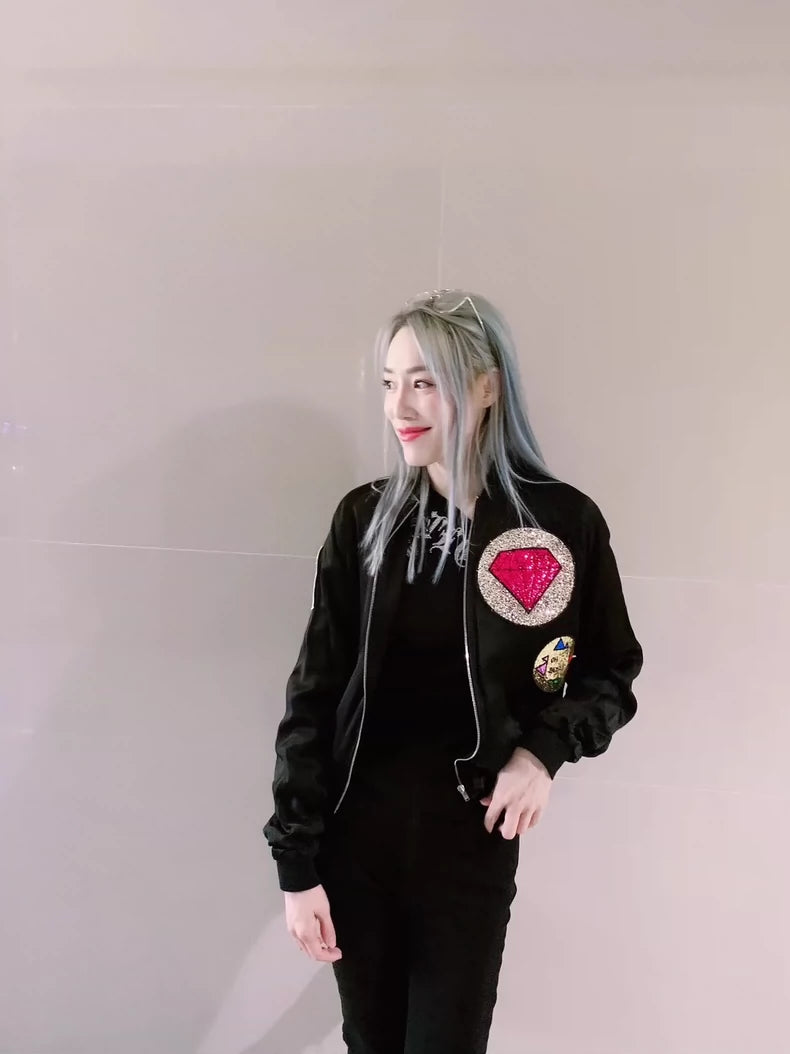 Saint Laurent Diamond Bomber Jacket