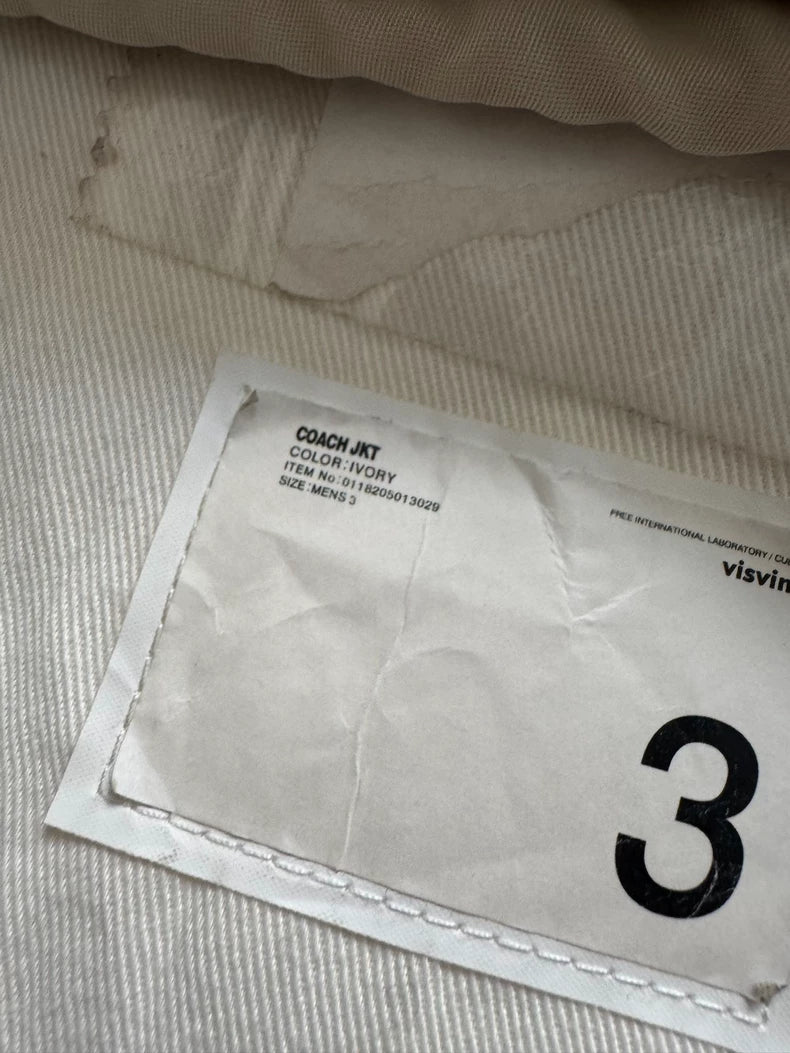 VISVIM Coach Jacket in Ivory Color