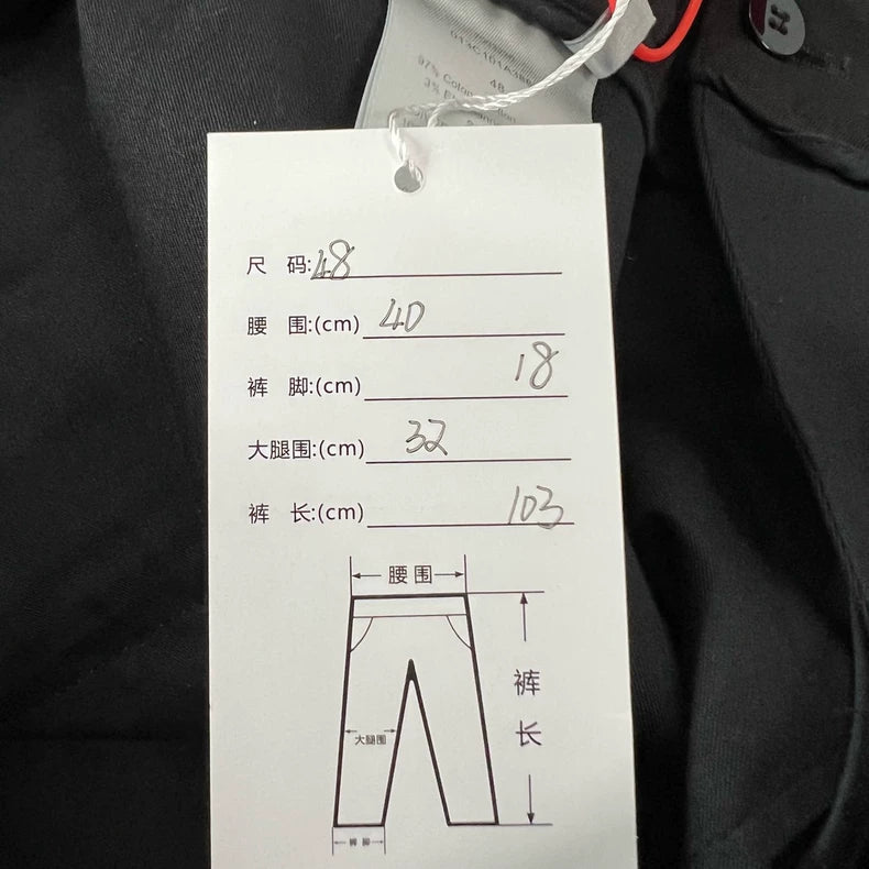 Black Cargo Pants with Dual Pockets