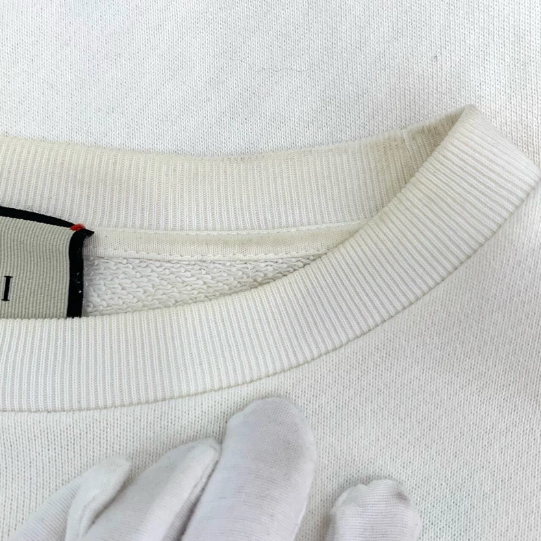 Gucci Cartoon Print Beige Long Sleeve Sweatshirt