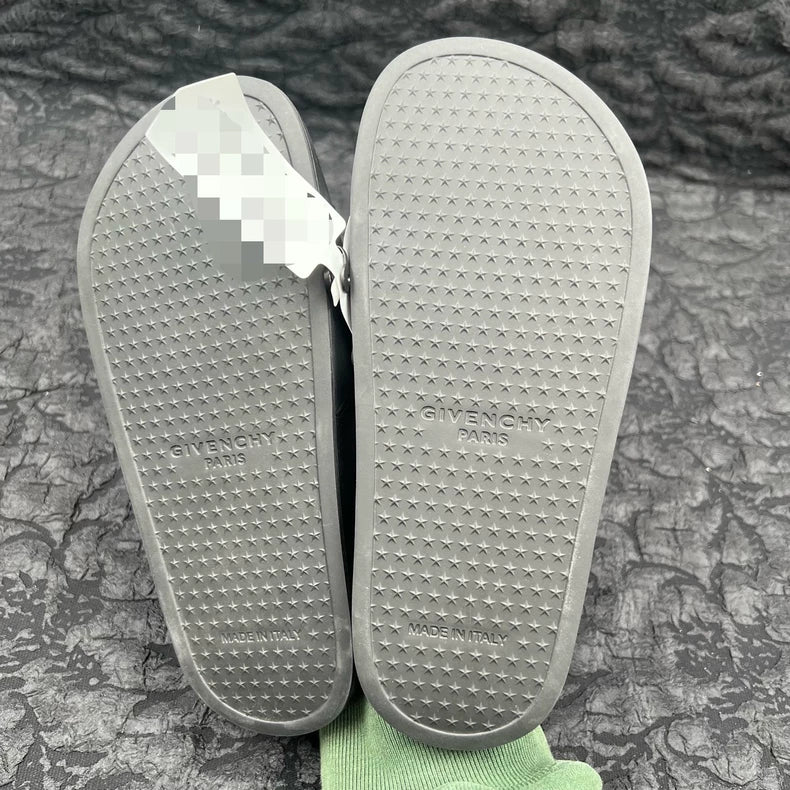 Givenchy Black Logo Slide Sandals Size 35