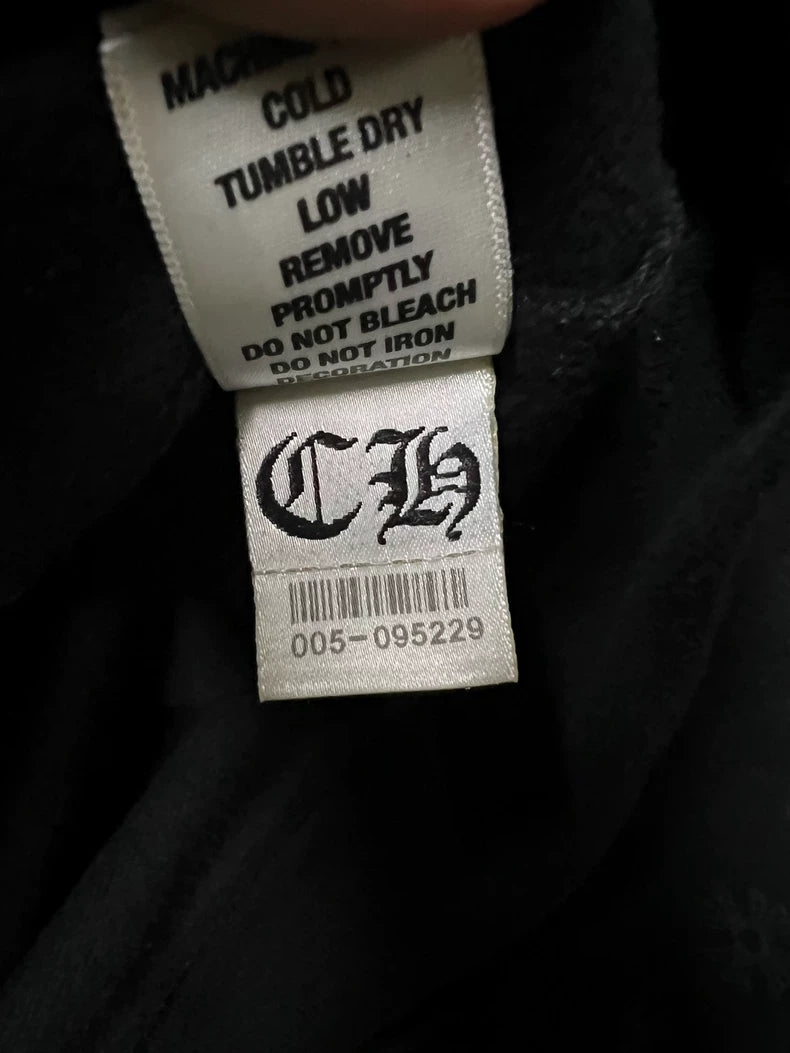 Chrome Hearts Zip-Up Hoodie Sweatshirt