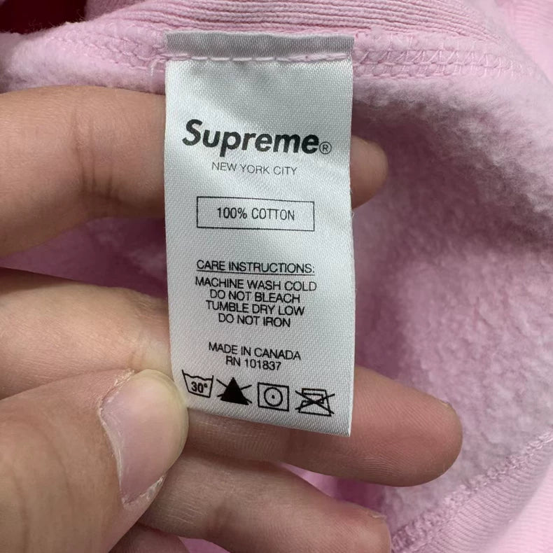 Supreme Pink Box Logo Hoodie-zp