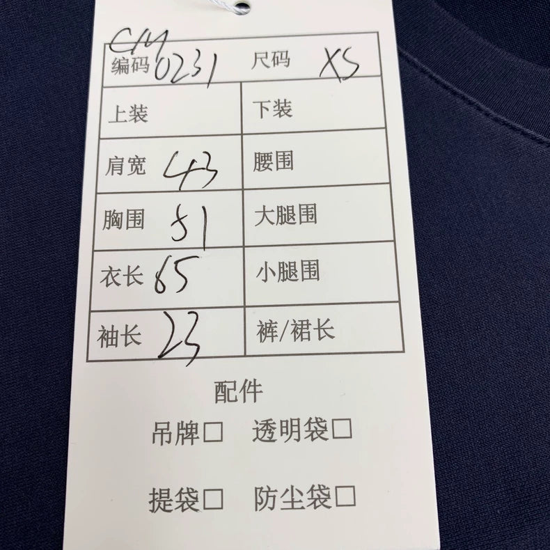 Hermes Dark Blue Cotton T-Shirt