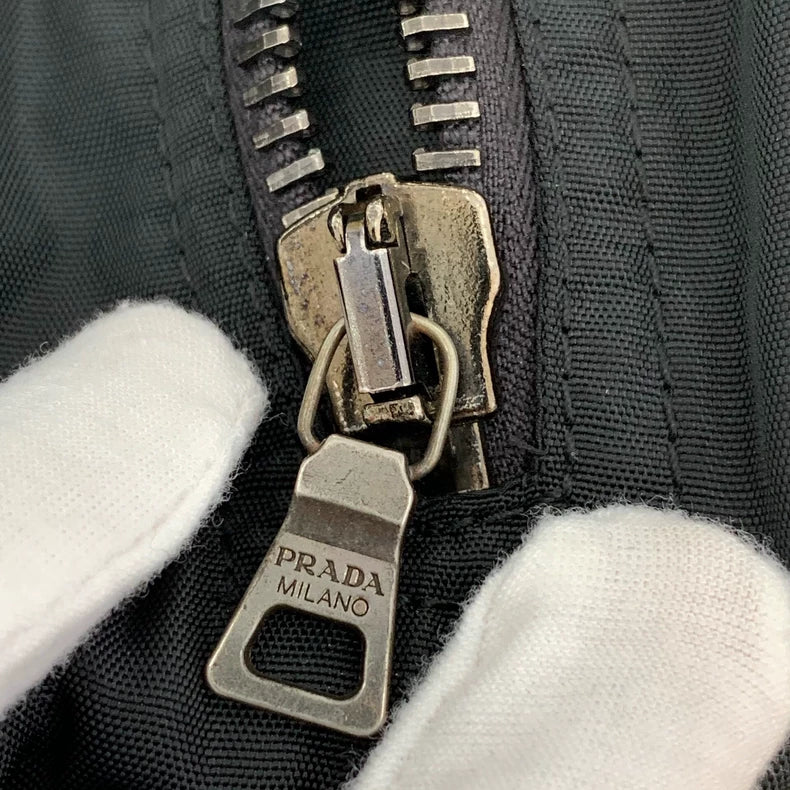 Prada Black Zip-Up Jacket Size 46