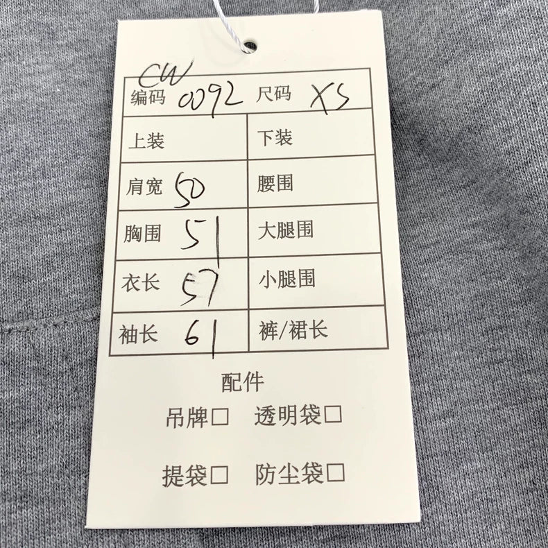 Celine Gray Logo Cotton Hooded Sweatshirt