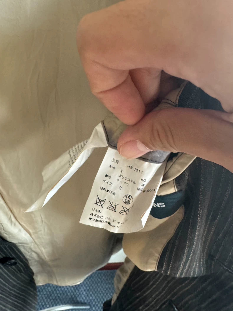 Unique Striped Woven Suit by Comme des Garçons