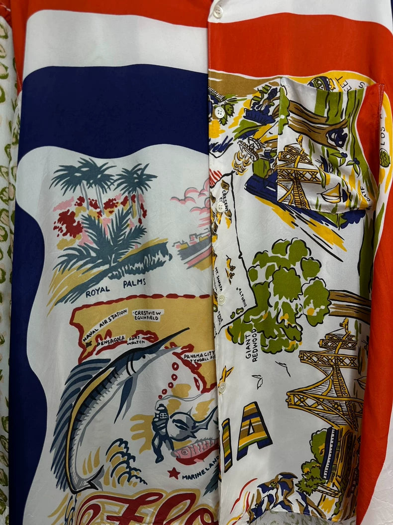 Comme des Garcons 91SS Silk Scarf Shirt