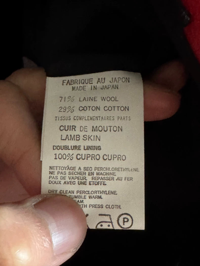 Yohji Yamamoto Black Blazer with Red Details