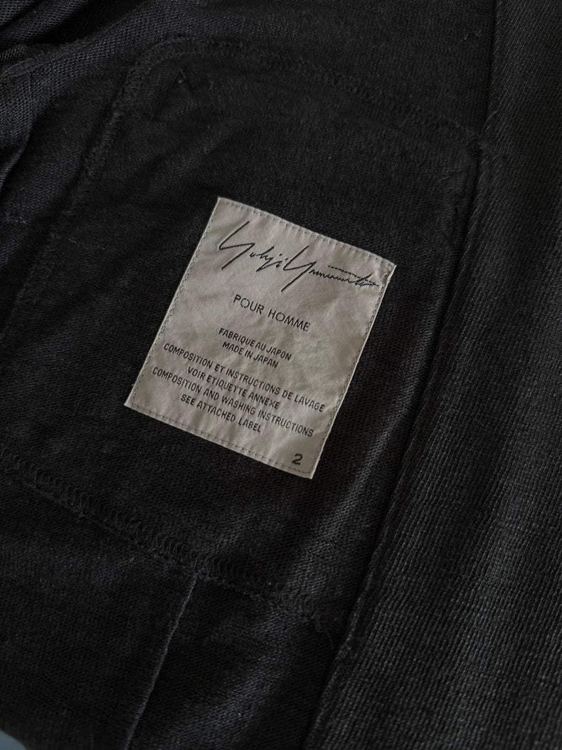 Black Linen Jacket by Yohji Yamamoto
