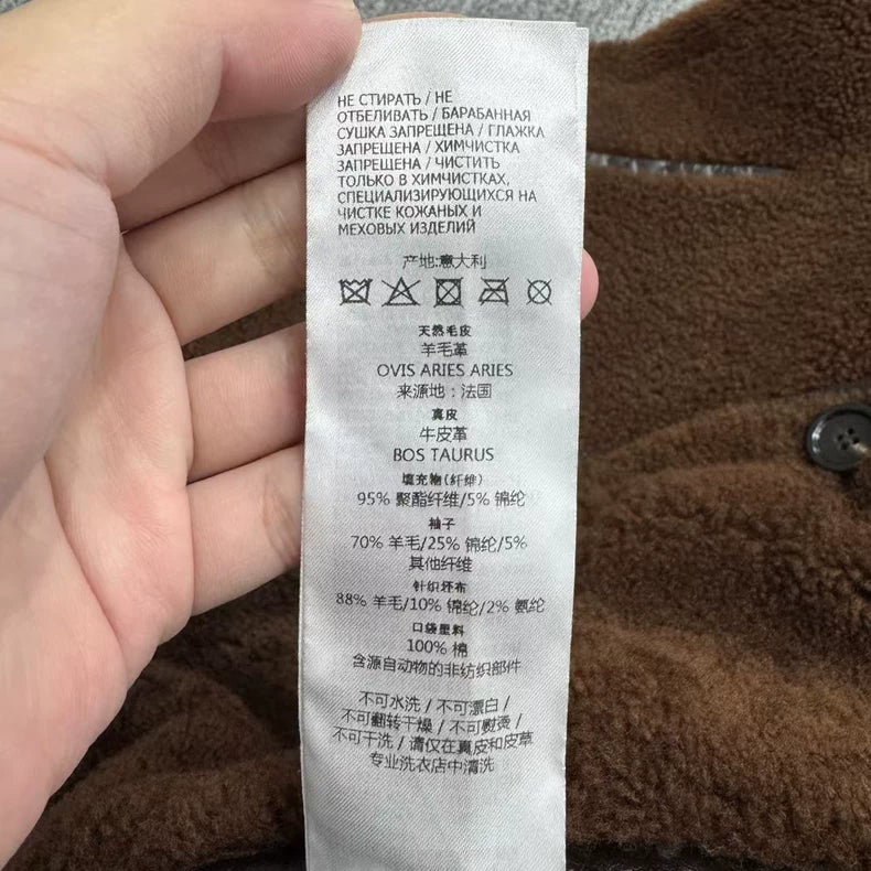 Gucci Double-Sided Wool Leather Jacket-zp