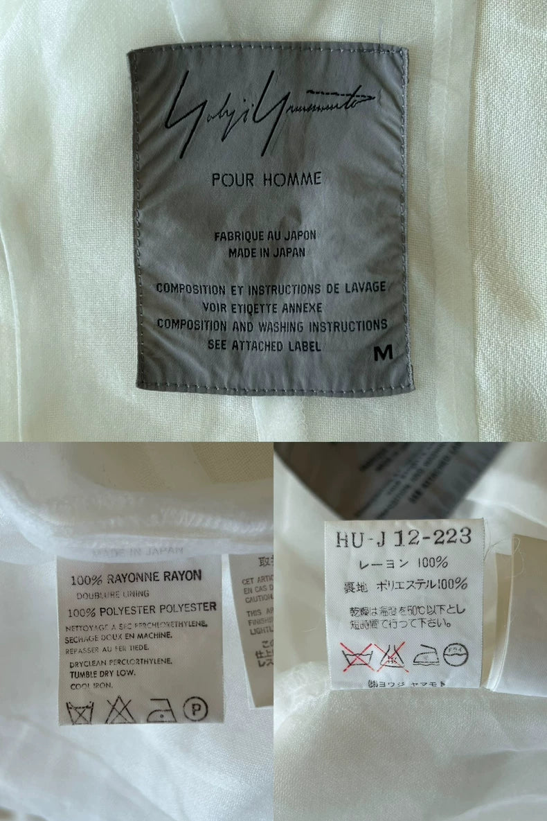 Yohji Yamamoto 97ss Silk Coat