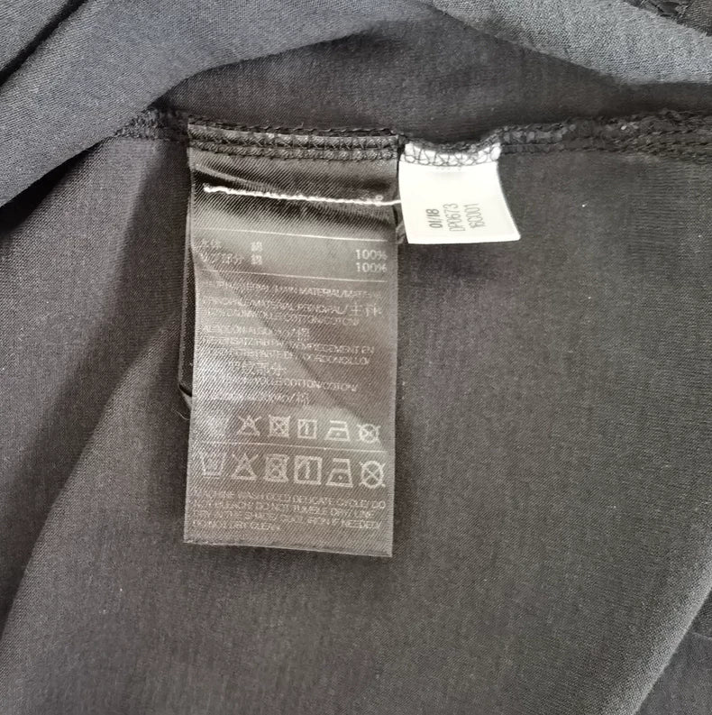 Y3 Black Oversize Printed T-Shirt