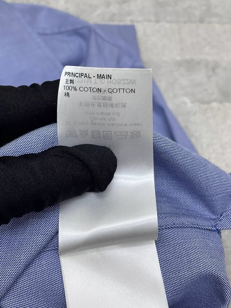 Blue Louis Vuitton Long Sleeve Shirt
