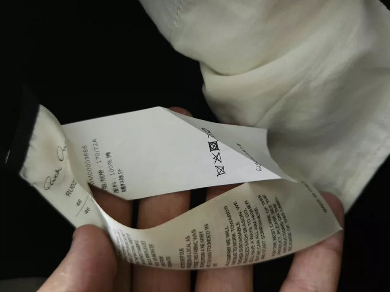 Rick Owens Black Drawstring Cargo Pants