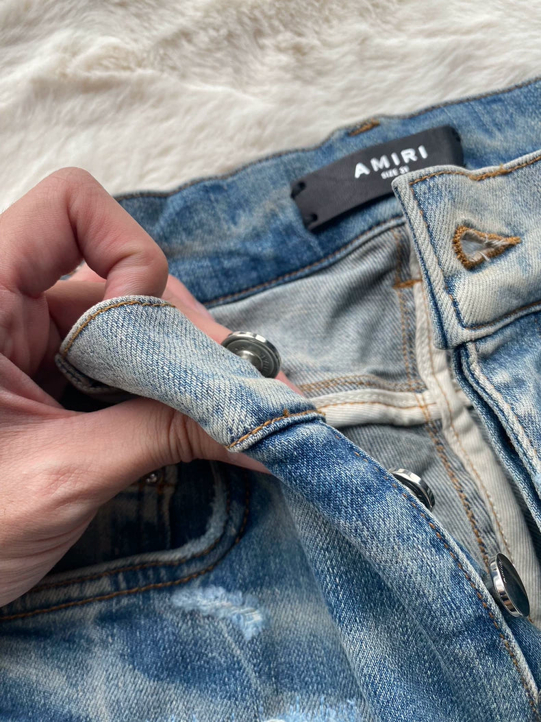 Amiri Rainbow Patchwork Jeans