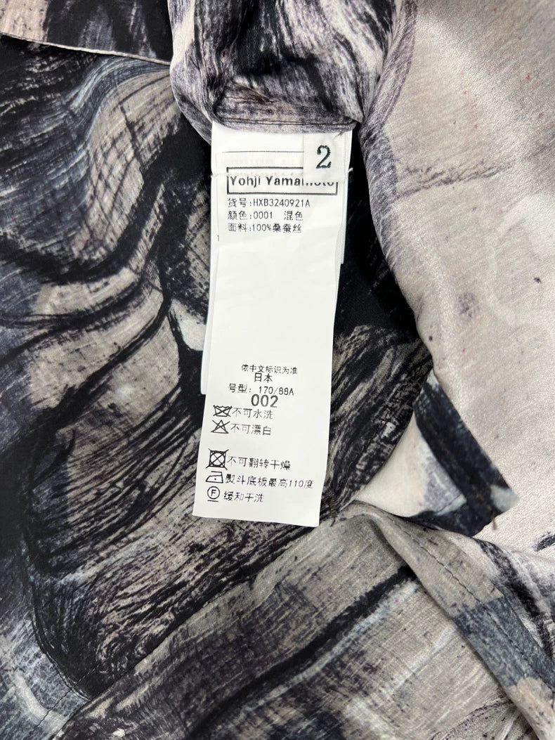 Yohji Yamamoto Silk Short Sleeve Shirt