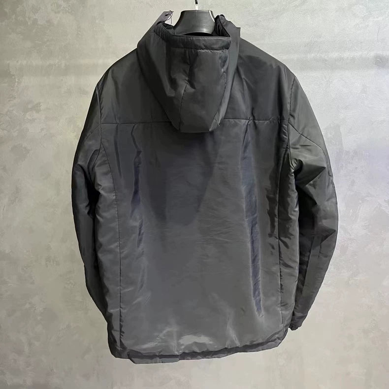 Prada Hooded Reversible Zip Jacket in Black