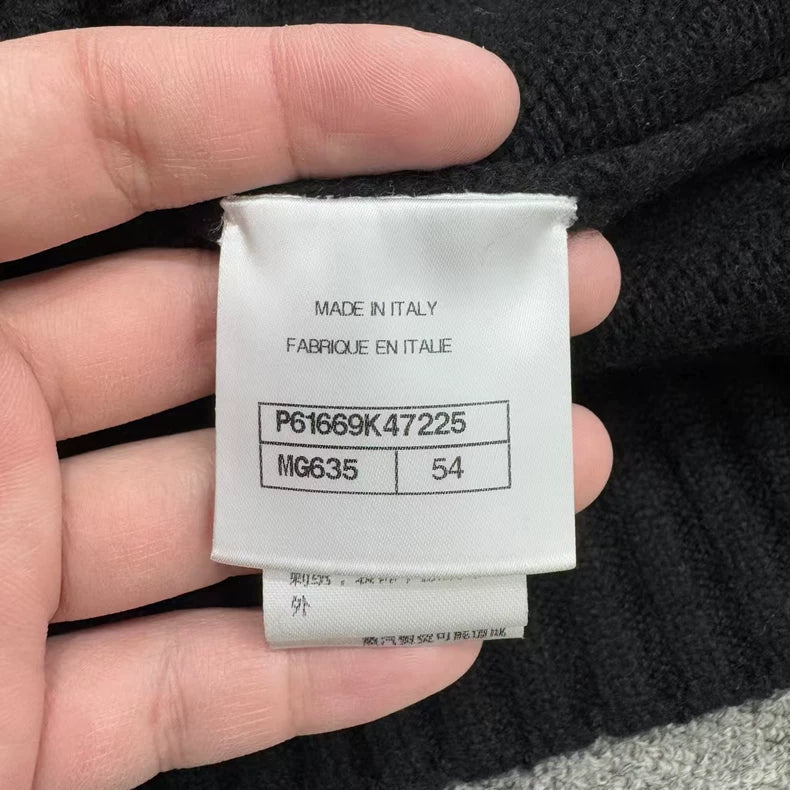 Geometry Pattern Knitted Sweater from Chanel-zp