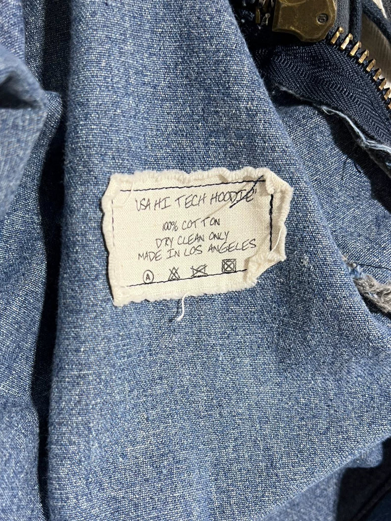 GREG LAUREN Cotton Patchwork Hoodie