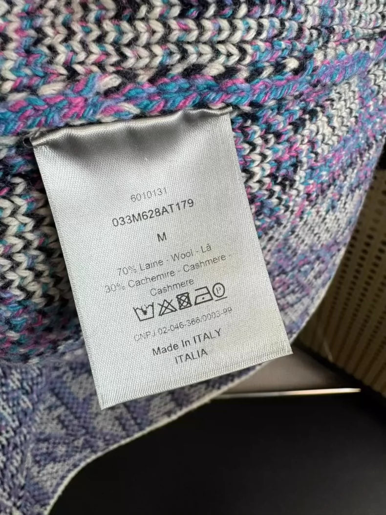 Dior x Stussy Purple Logo Knit Sweater