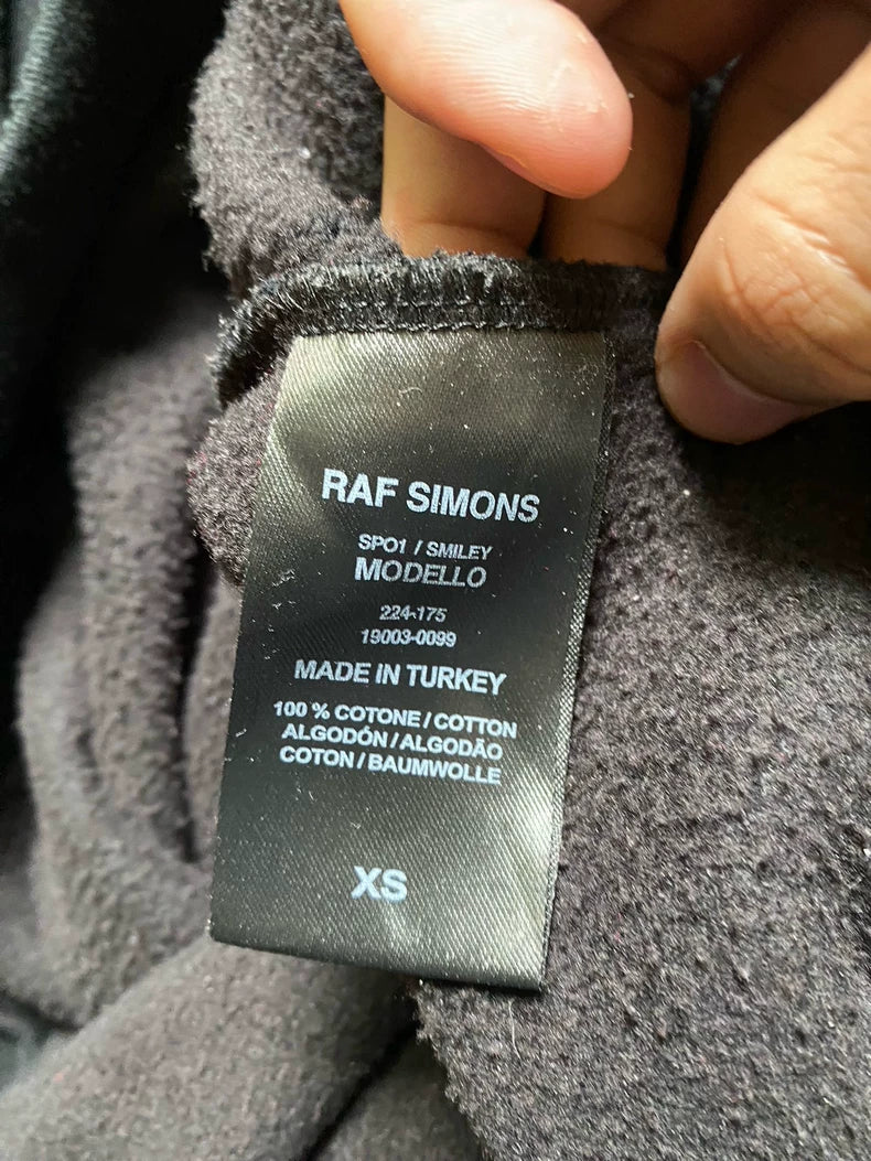 Raf Simons Smiley Hooded Sweatshirt-yf