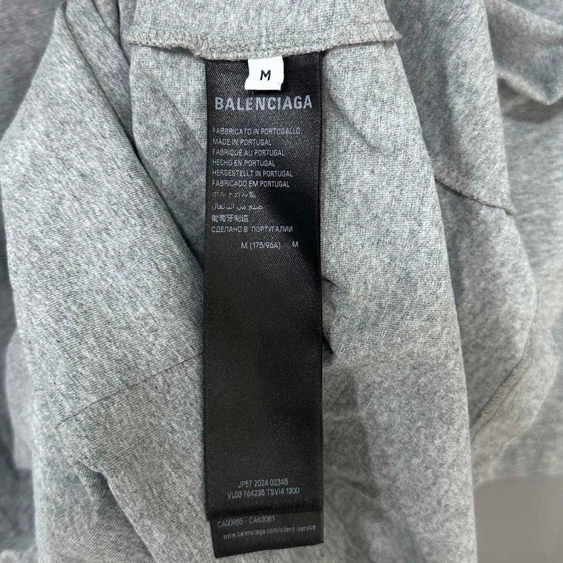 Balenciaga Gray I Love Paris T-Shirt-yf