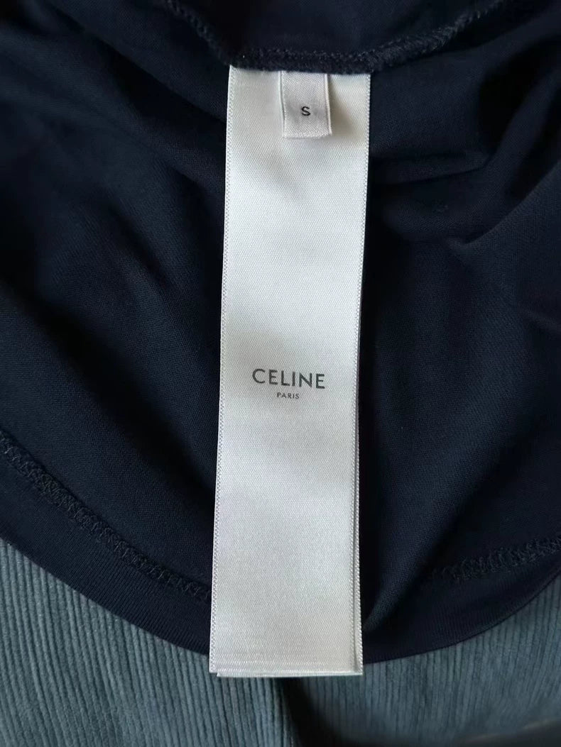 Celine New Embroidered Short Sleeve Shirt