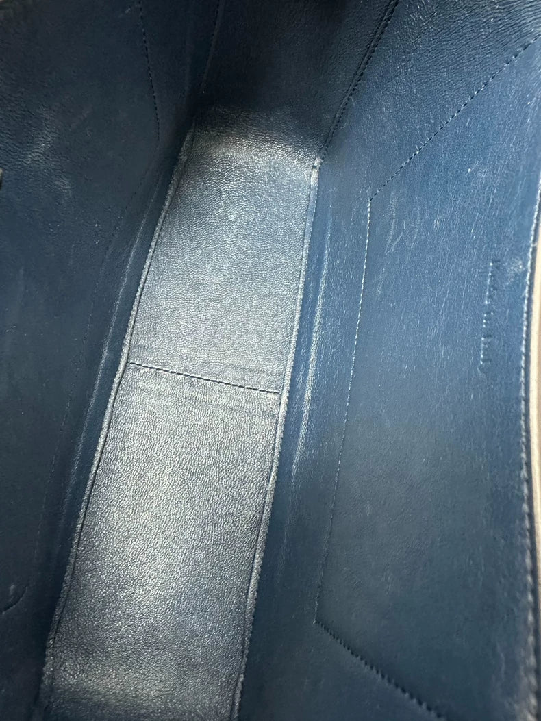 Celine Red Blue Color Block Shoulder Bag