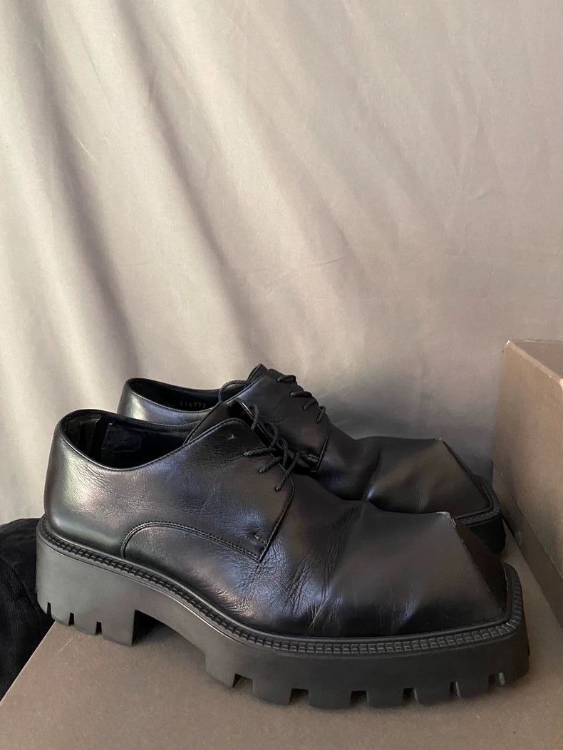 Balenciaga Rhino Derby Leather Shoes-yf