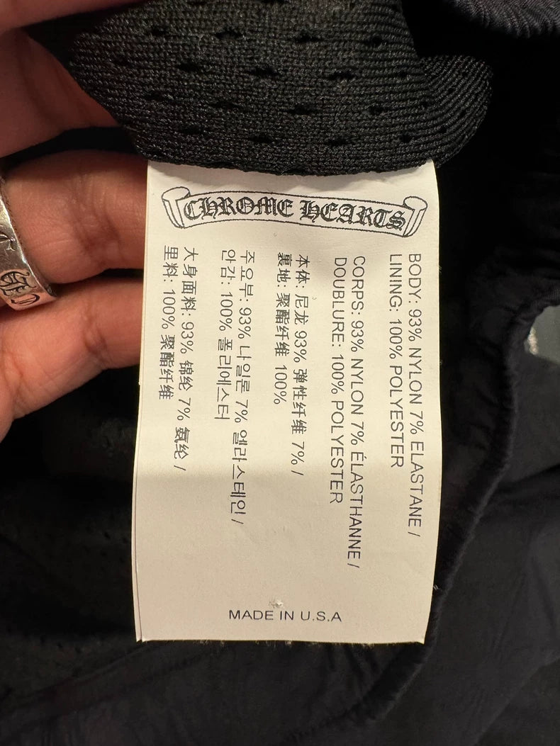 Chrome Hearts Black Nylon Track Pants-yf