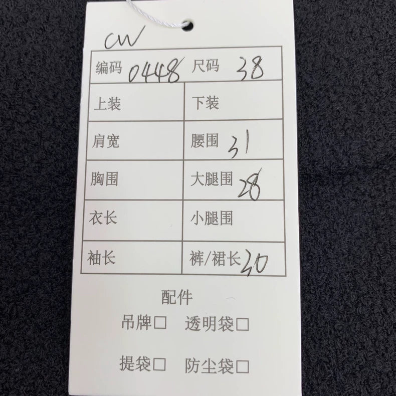 Celine Black Wool Casual Shorts