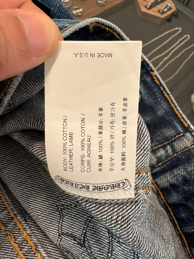 Chrome Hearts x Levi's Black Denim Jacket-yf