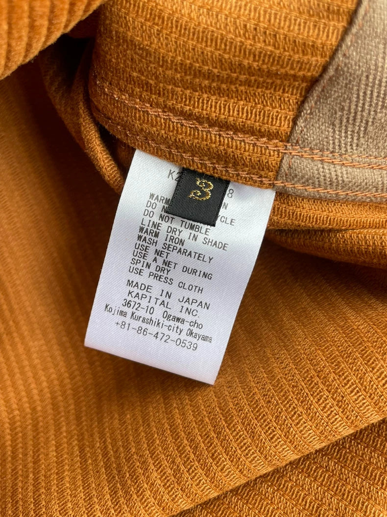 KAPITAL Corduroy Coat with Pockets