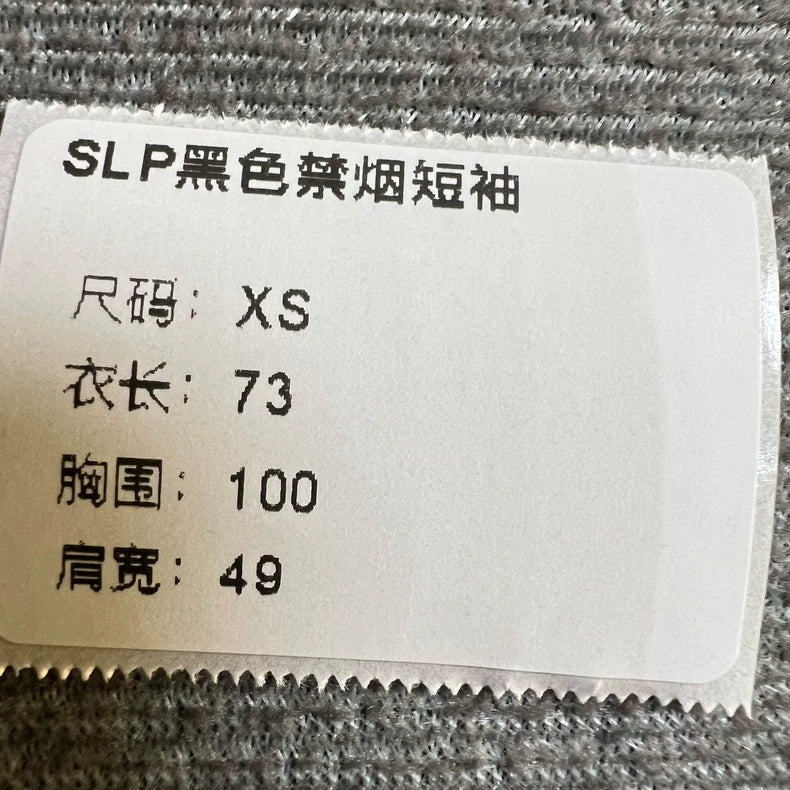 Saint Laurent Black Logo Short Sleeve T-Shirt