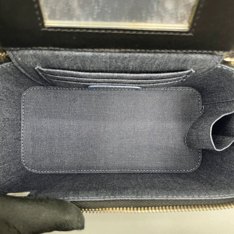 Chanel Quilted Leather Makeup Bag