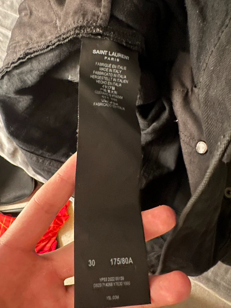 Saint Laurent D25 Black Flare Jeans