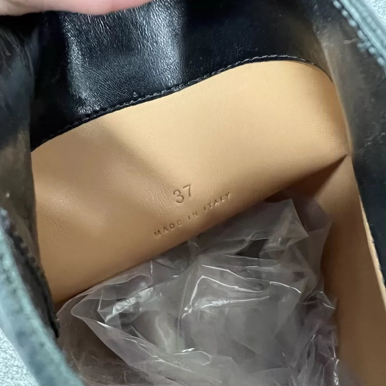 Bottega Veneta Thick Sole Black Purple Boots