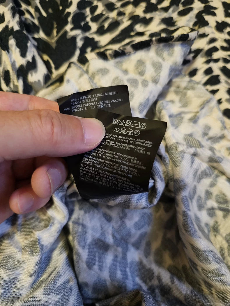 Saint Laurent Leopard Print Button-Up Shirt-yf