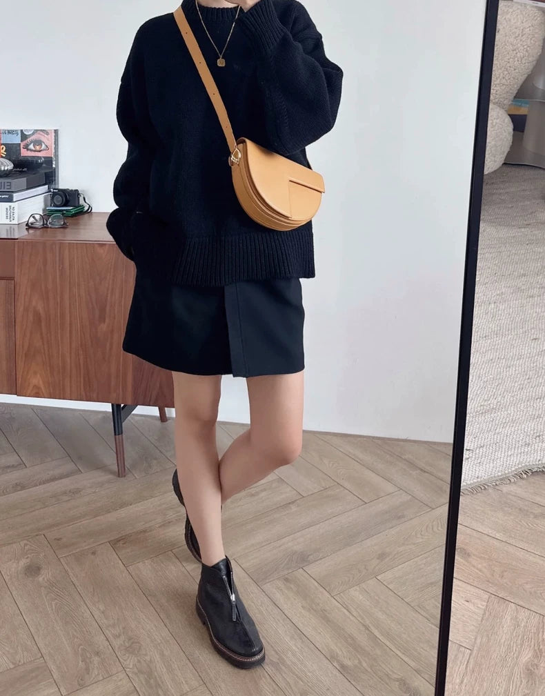 Lemaire Black Zipped Ankle Boots-zp