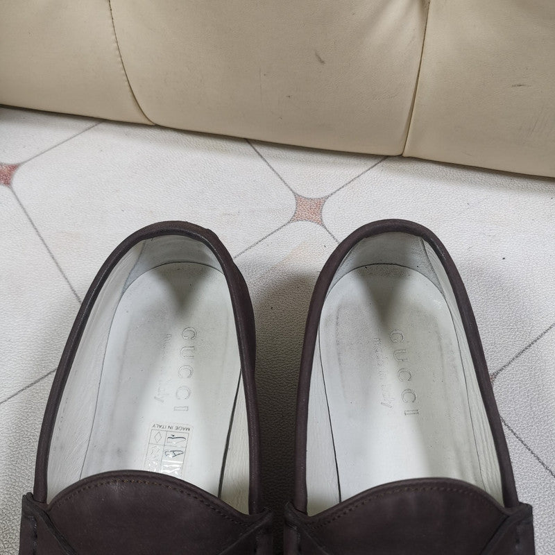 Gucci Horsebit Suede Slip-On Shoes for Men 0079