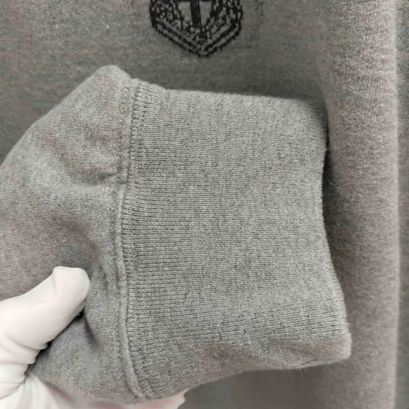 Prada Gray Cotton Long Sleeve Sweatshirt