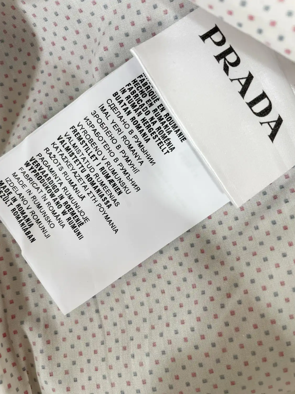 Prada Mens Long Sleeve Shirt in Pink