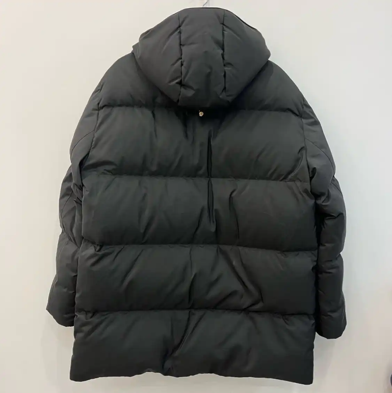 Prada Men's Black Mid-Length Down Jacket