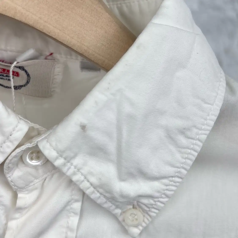 Prada Classic White Button-Up Shirt for Men