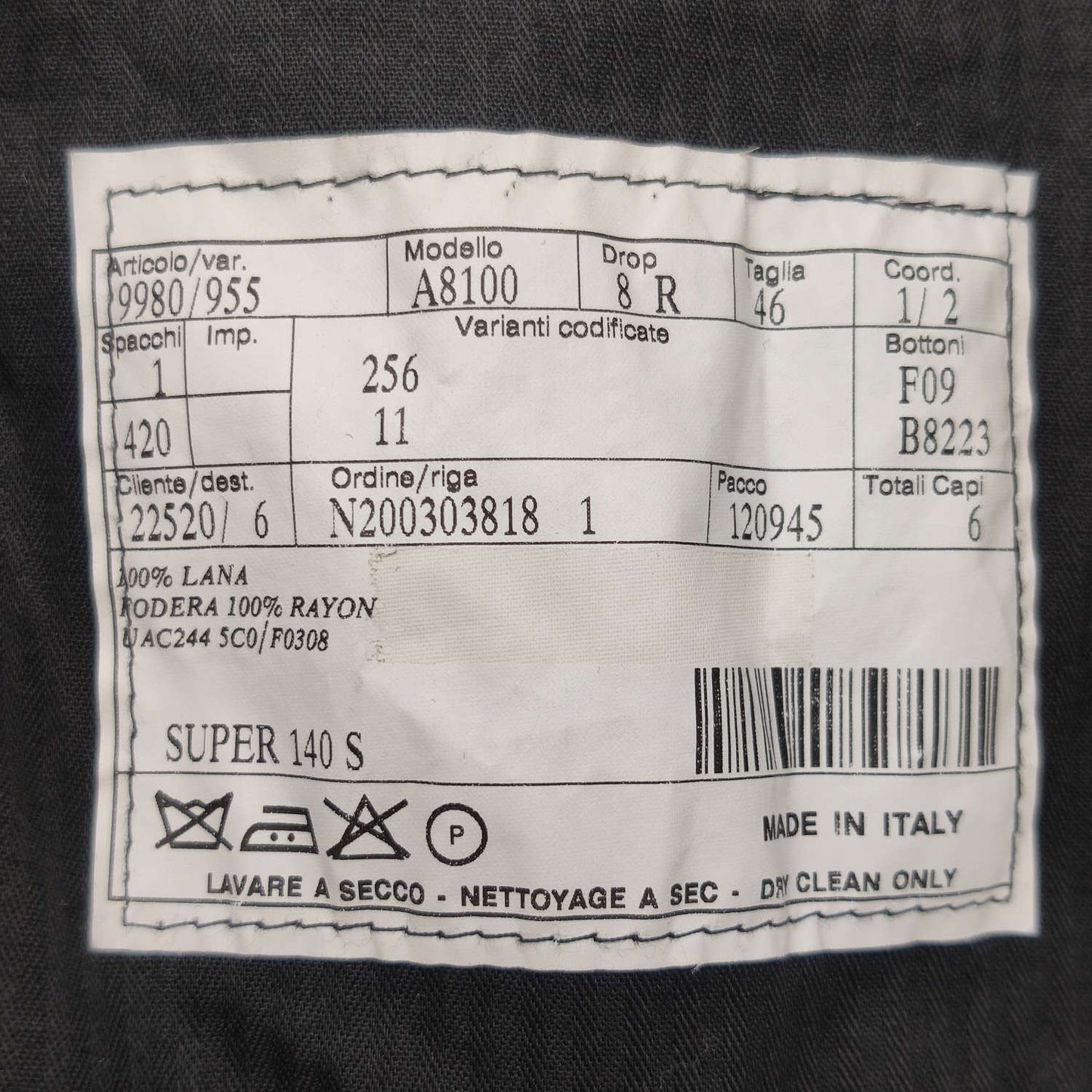 Prada Wool Solid Color Trousers Size S/46